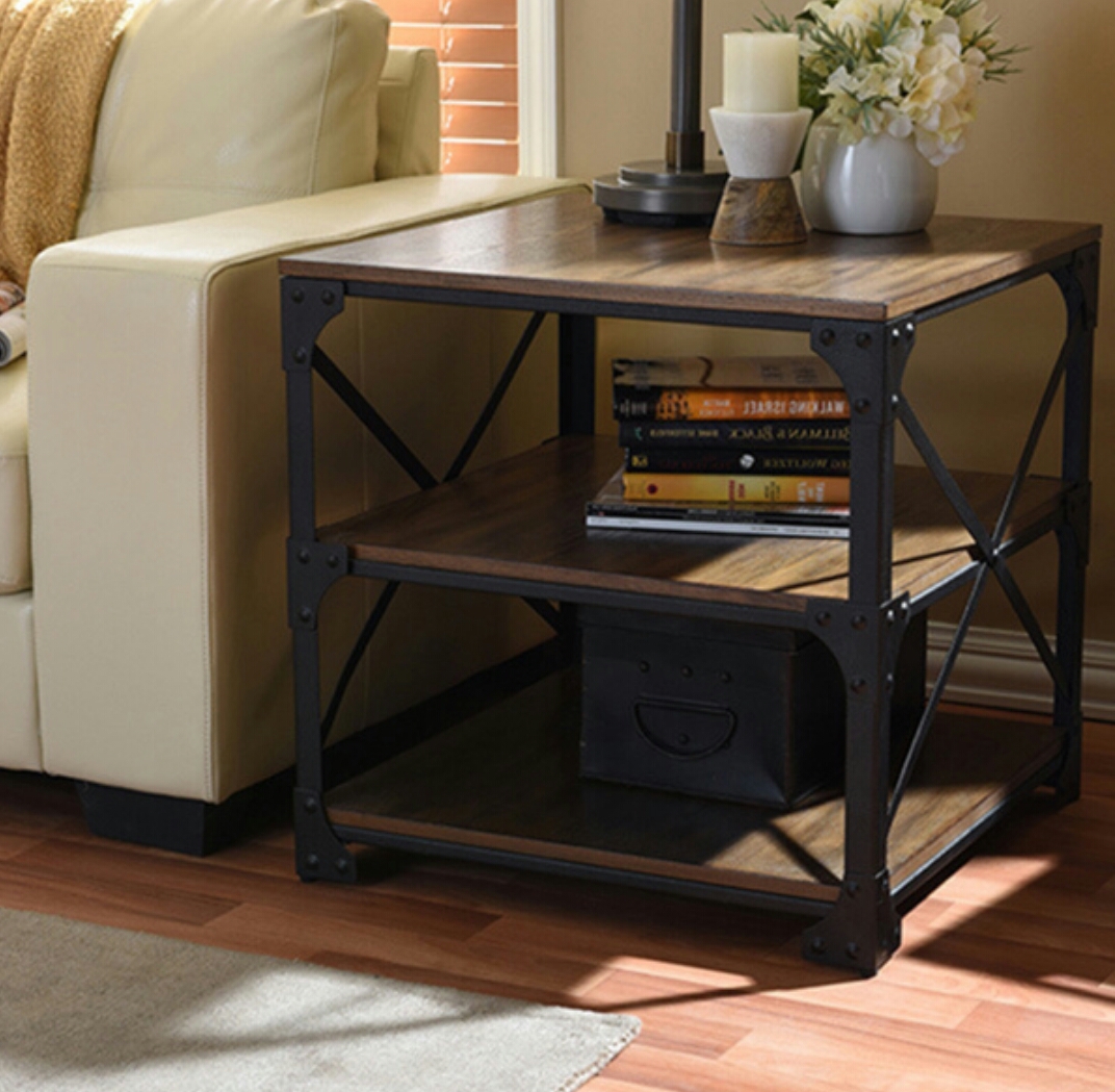 Vintage Industrial Accent Table Rajtaishree - Vintage Industrial Accent Table Rajtaishree